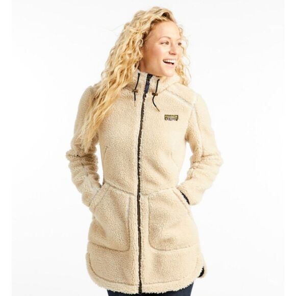 L.L.Bean Mountain Pile Fleece Coat - Picture 1 of 11